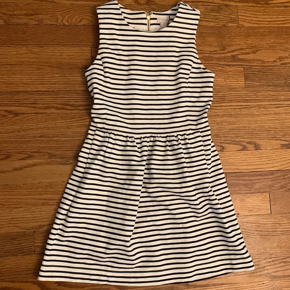JCrew Dress XS Petite Fit Flare Style Pockets
